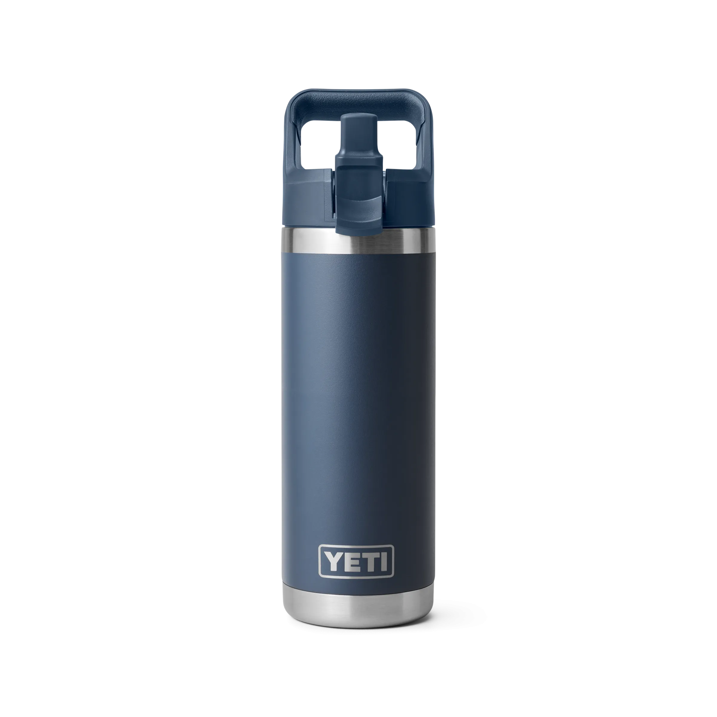 Yeti Rambler 18oz/532ml Bottle with Colour Match Straw Cap - Navy