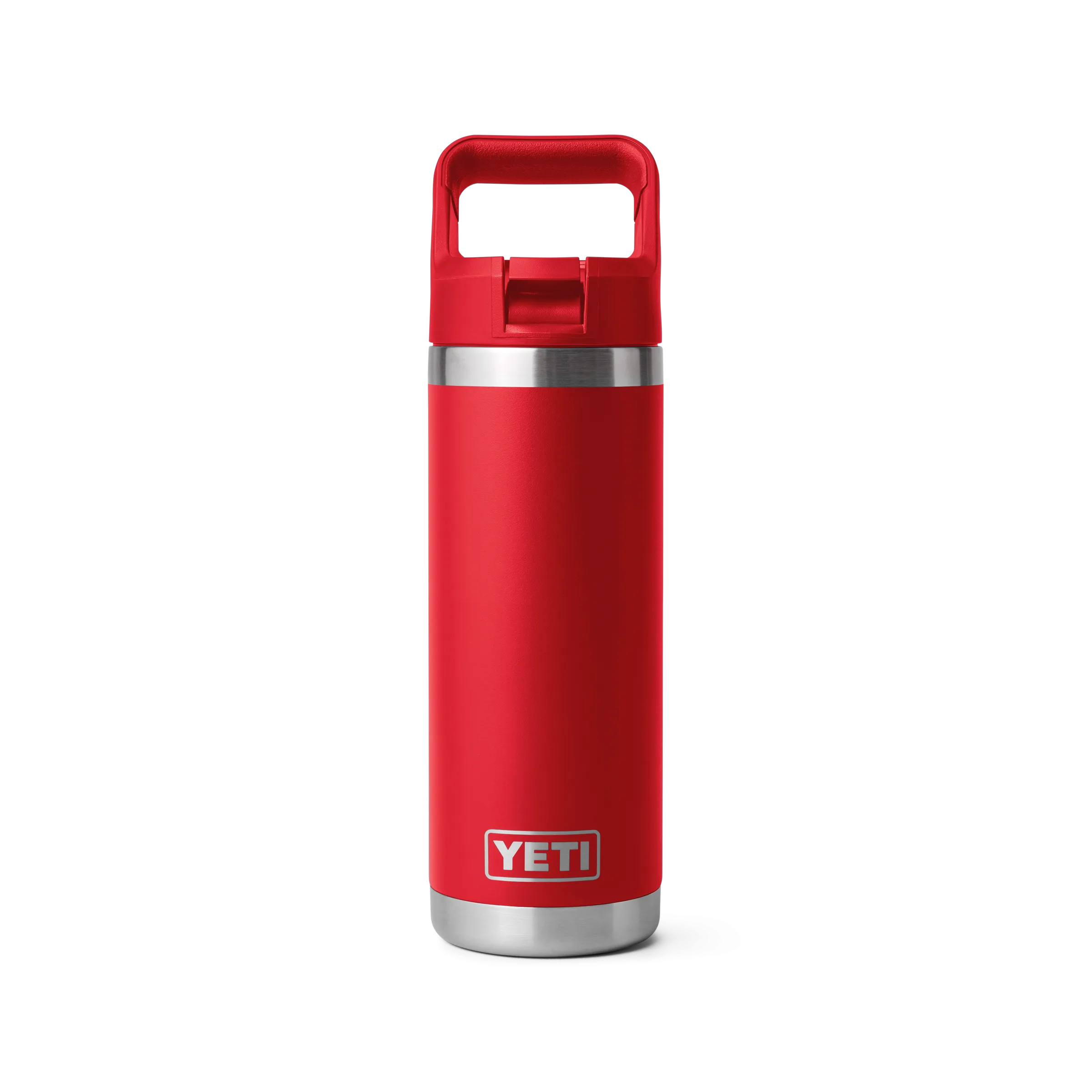 Yeti Rambler 18oz/532ml Bottle with Colour Match Straw Cap - Rescue Red