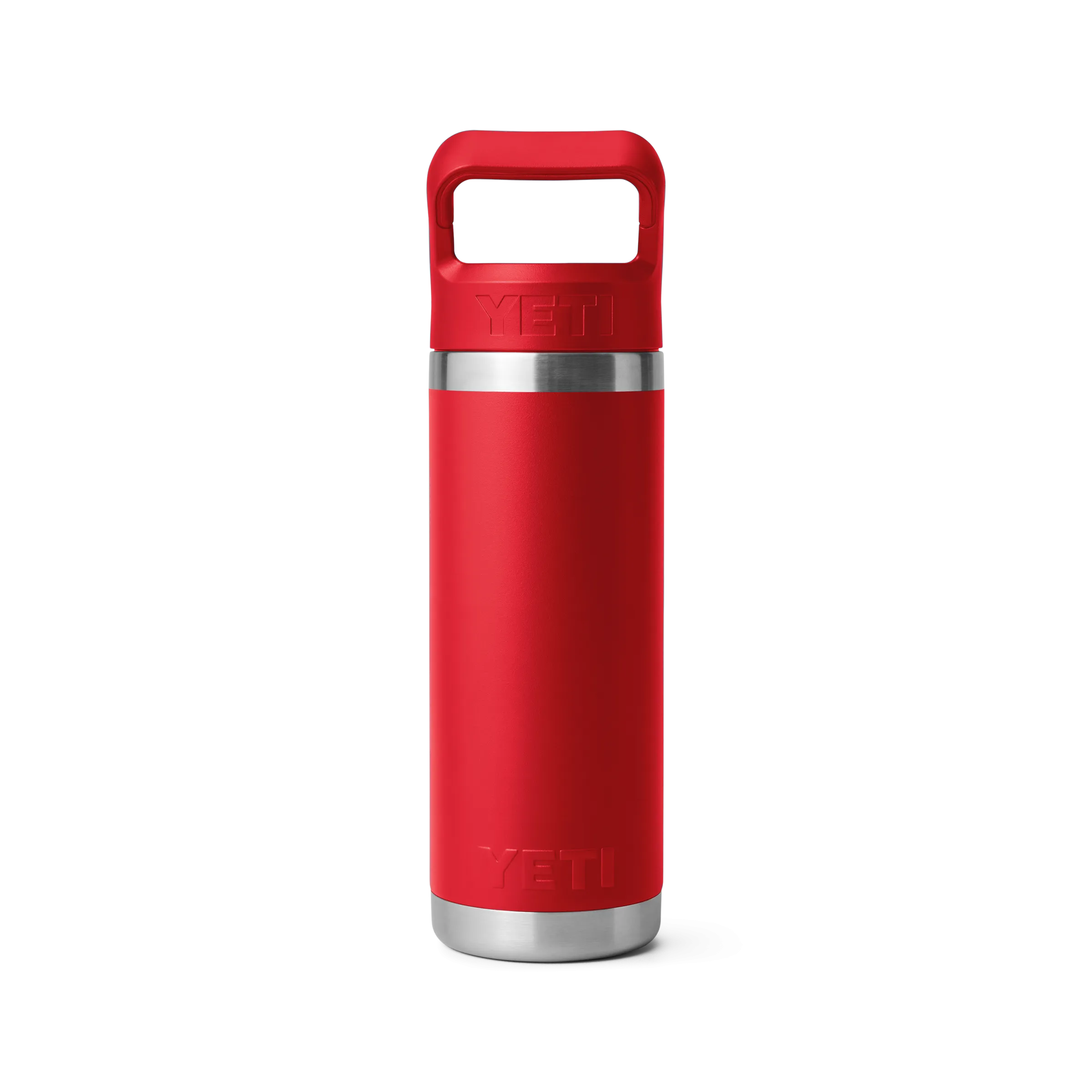 Yeti Rambler 18oz/532ml Bottle with Colour Match Straw Cap - Rescue Red