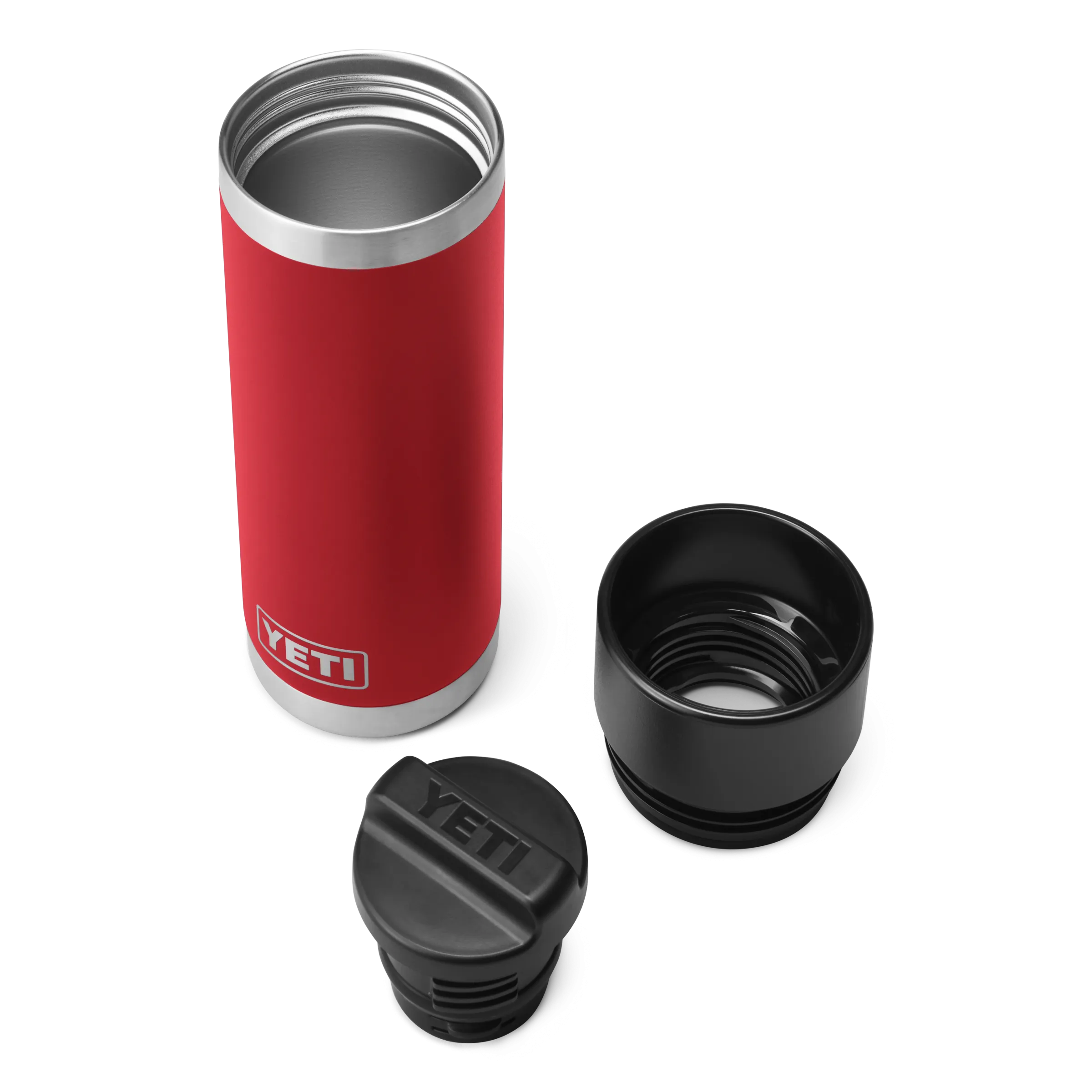 Yeti Rambler 18oz/532ML Bottle with Hotshot Cap - Rescue Red