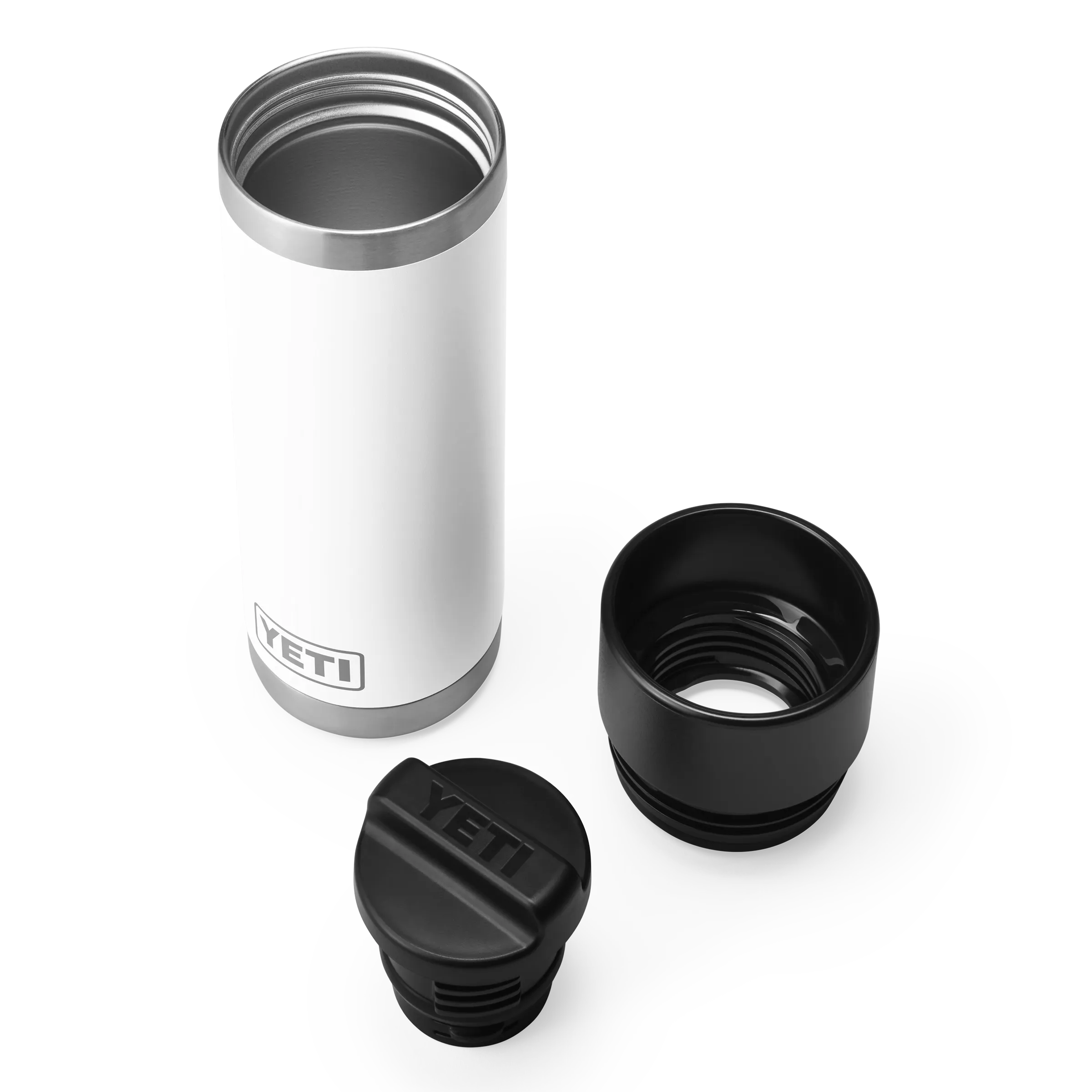 Yeti Rambler 18oz/532ML Bottle with Hotshot Cap - White