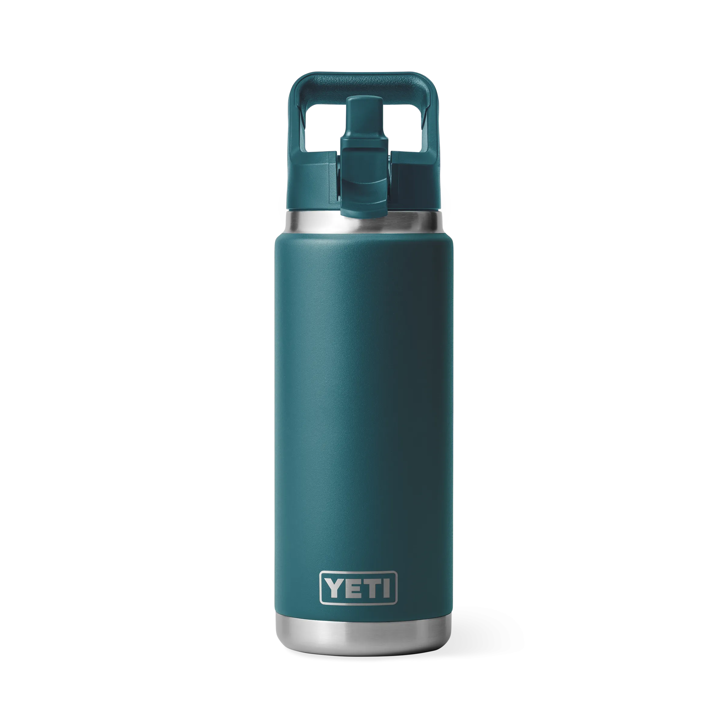 Yeti Rambler 26oz/769ml Bottle with Colour Match Straw Cap - Agave Teal