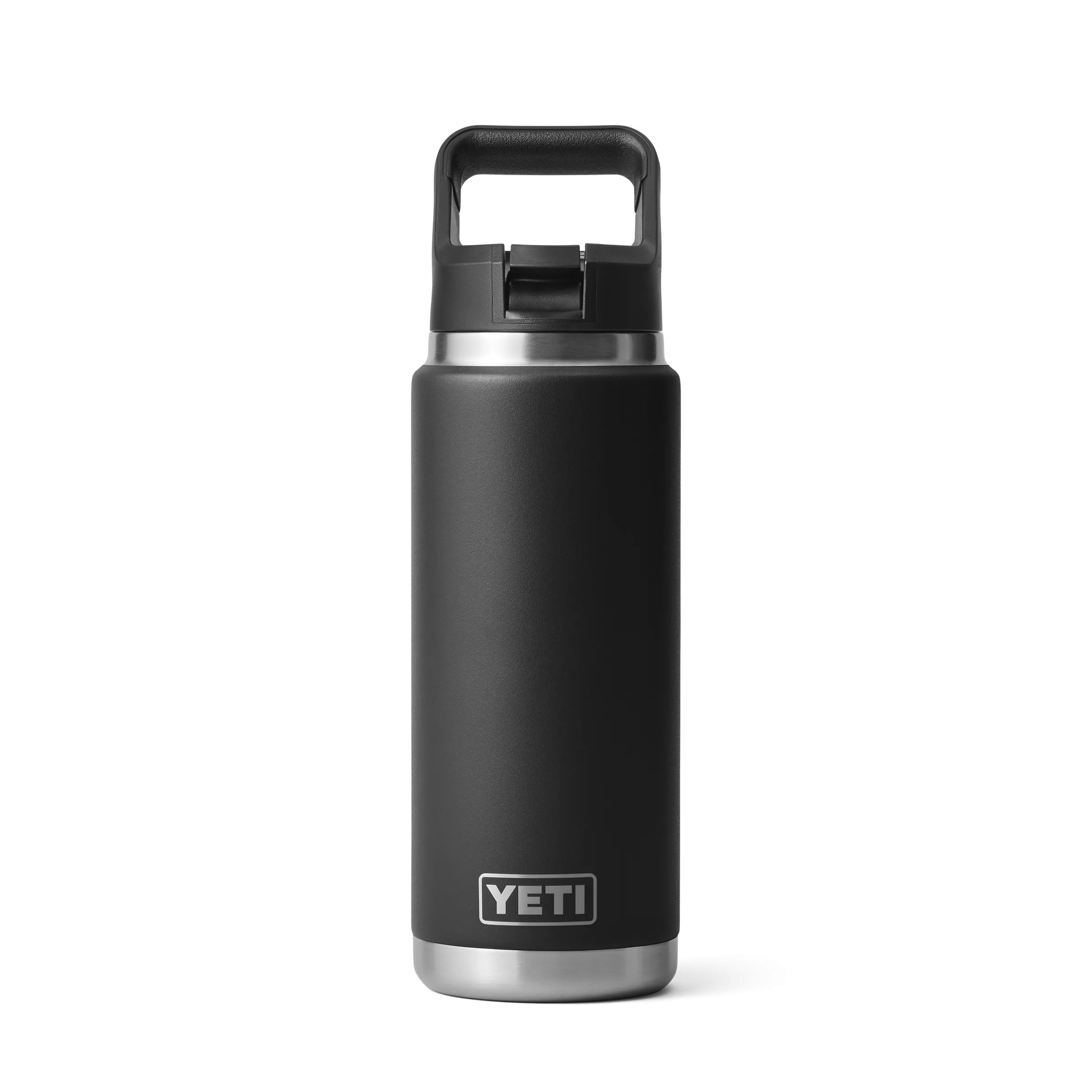 Yeti Rambler 26oz/769ml Bottle with Straw Cap - Black