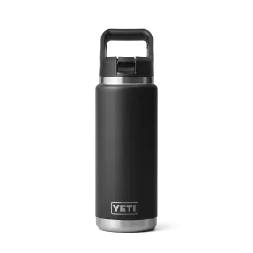 Yeti Rambler 26oz/769ml Bottle with Straw Cap - Black