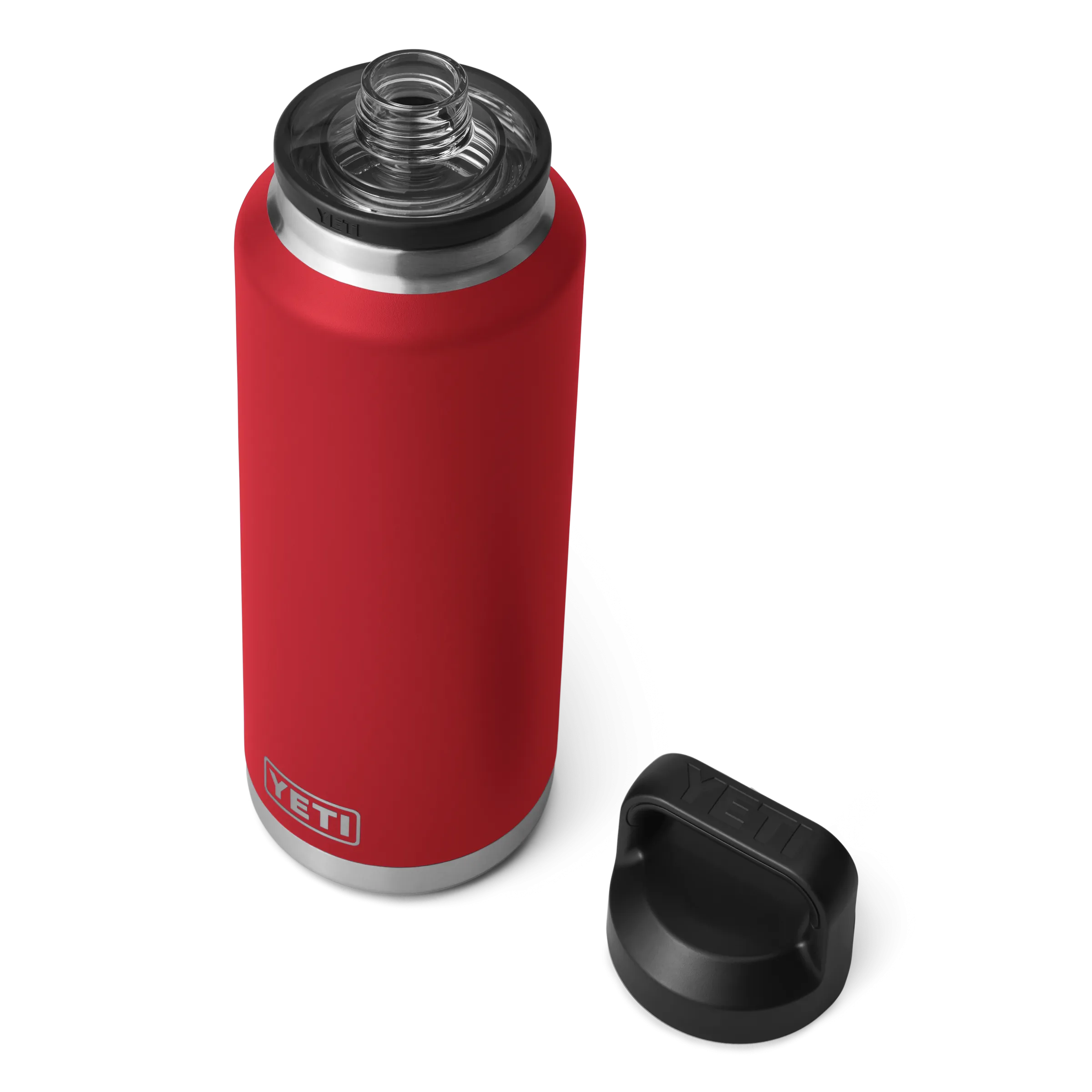 Yeti Rambler 46oz/1.4L Bottle With Chug Cap - Rescue Red